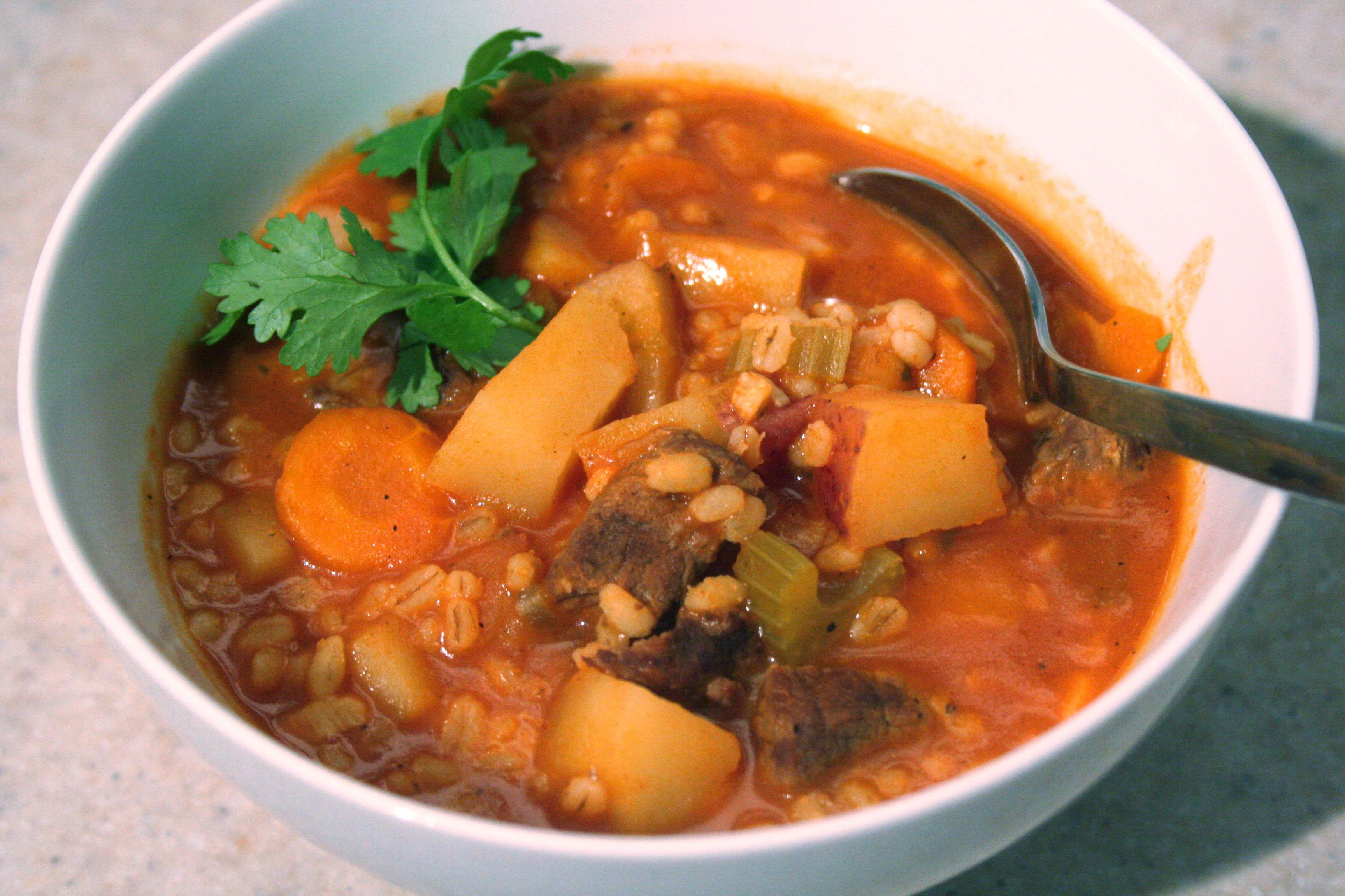 Beef Barley Vegetable Soup
 Ve able beef barley soup