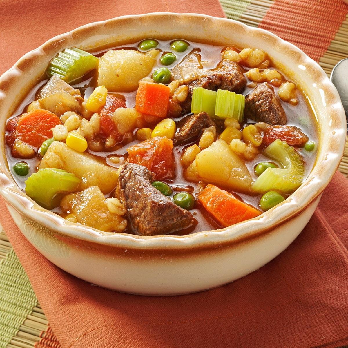 Beef Barley Vegetable Soup
 Ve able Beef Barley Soup Recipe