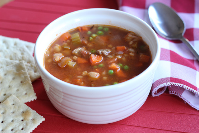 Beef Barley Vegetable Soup
 Ve able Beef and Barley Soup