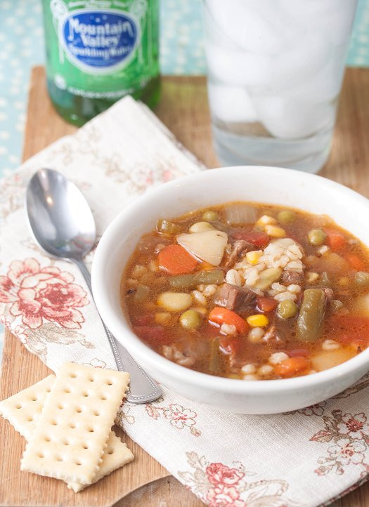 Beef Barley Vegetable Soup
 Ve able Beef & Barley Soup Tide & Thyme