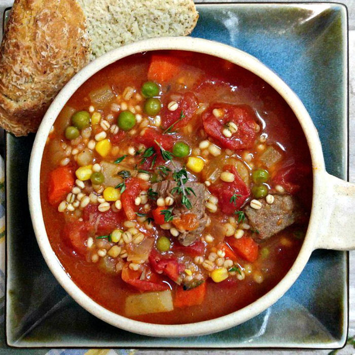 Beef Barley Vegetable Soup
 Ve able Beef Barley Soup Slow Cooker Hearty Winter