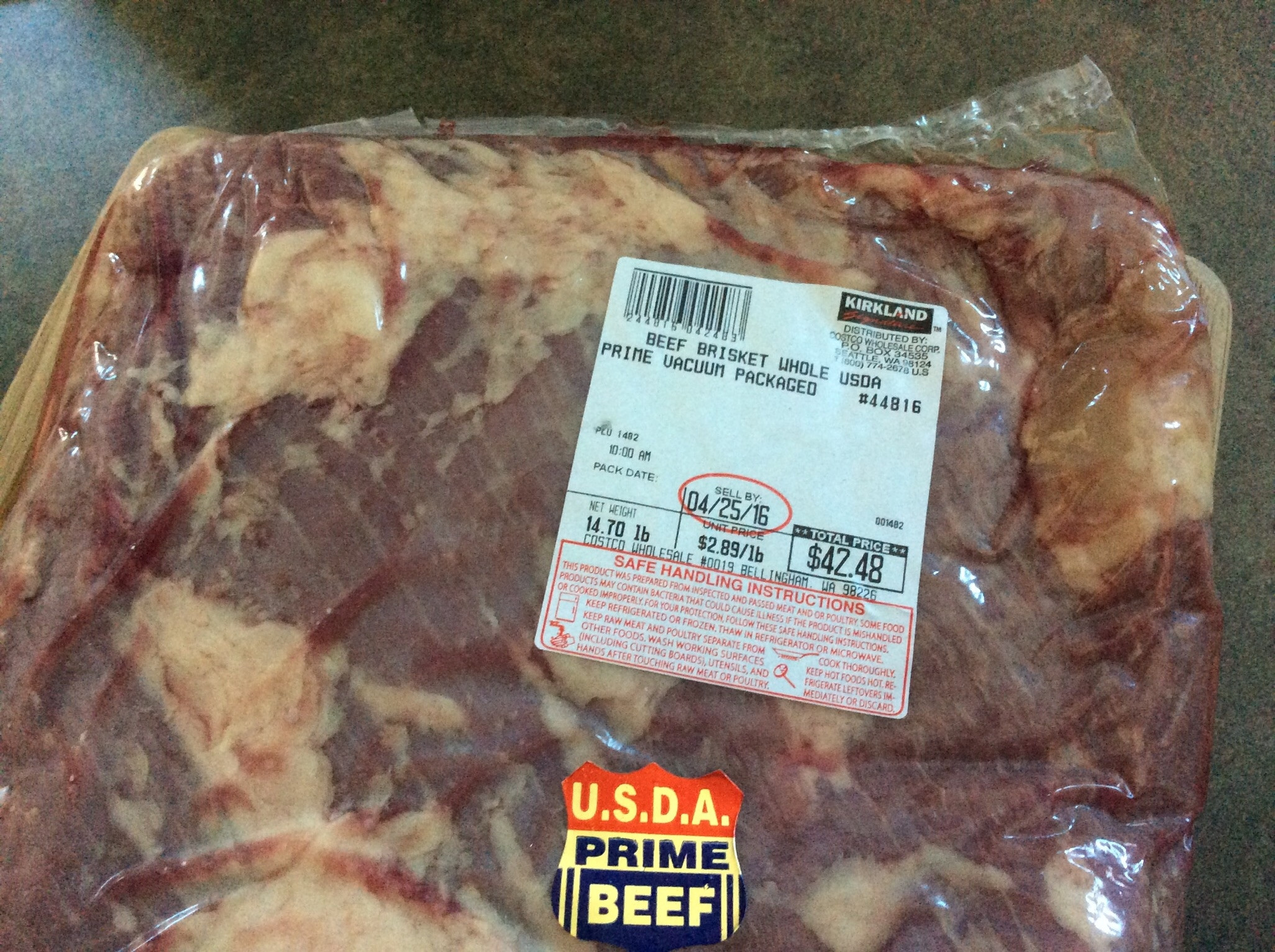 Beef Brisket Price
 Prime Brisket at Costco $2 89US pound — Big Green Egg