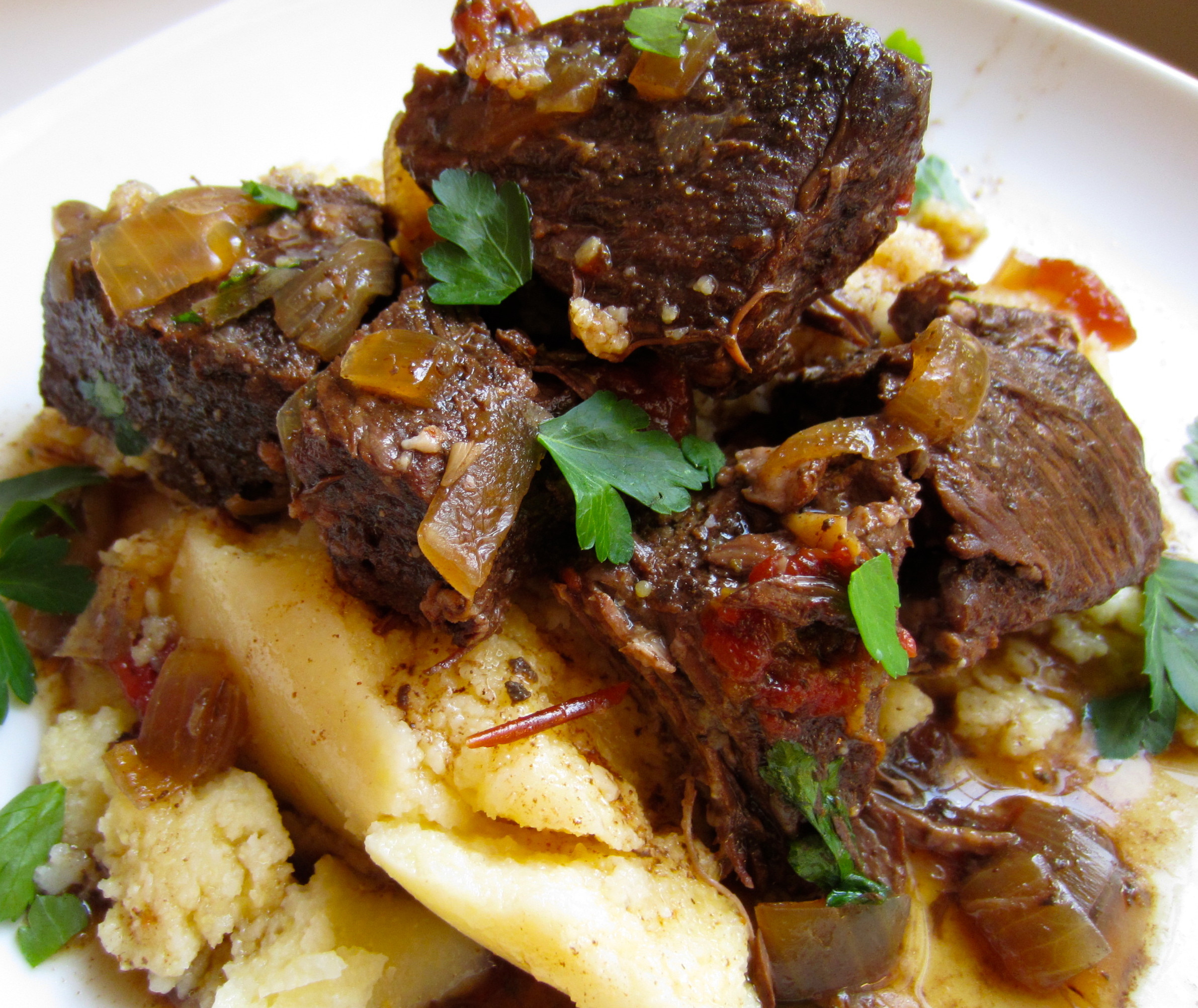 Beef Short Ribs In Crock Pot
 Crock Pot Beef Short Ribs with Ancho Chiles and Polenta