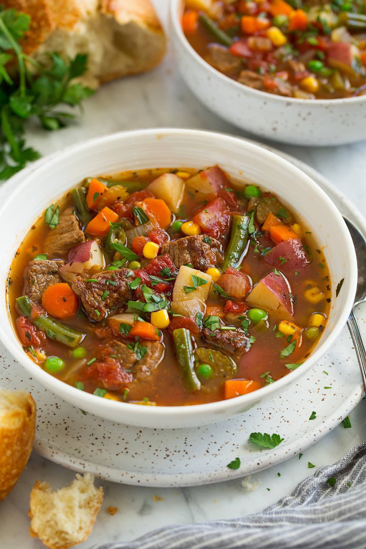 Beef Soup Recipe
 Ve able Beef Soup Cooking Classy