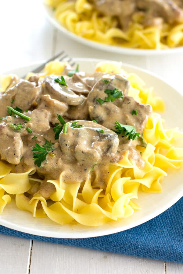 Beef Stroganoff With Cream Cheese
 beef stroganoff with sour cream and cream cheese