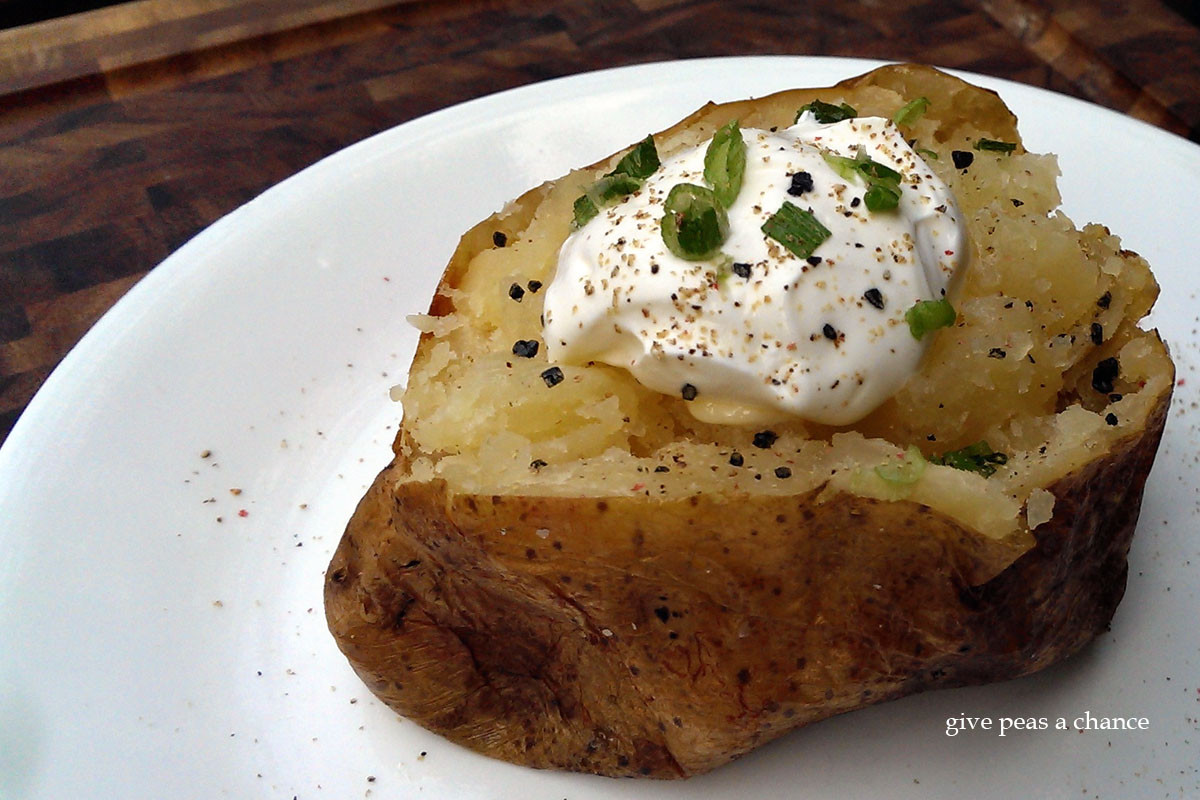 Best Baked Potato
 Give Peas a Chance Best Baked Potatoes Ever