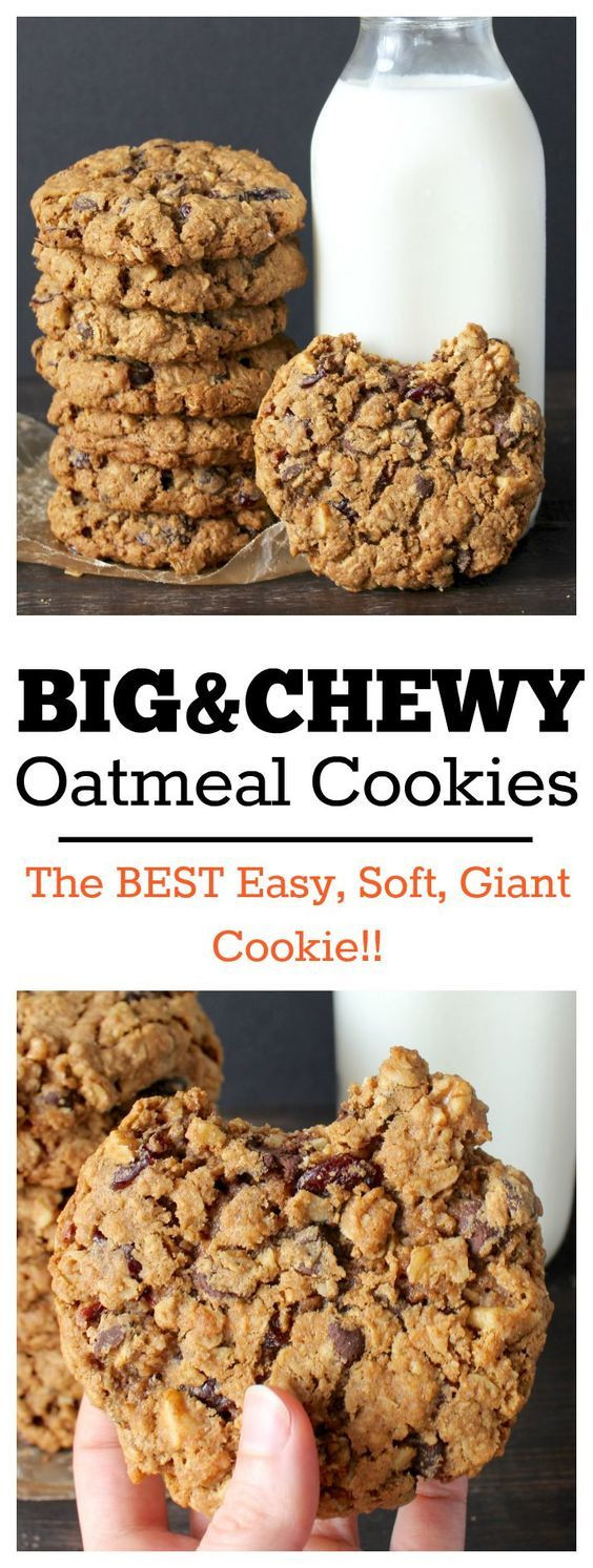 Best Chewy Oatmeal Cookies
 Big and Chewy Oatmeal Cookies Recipe