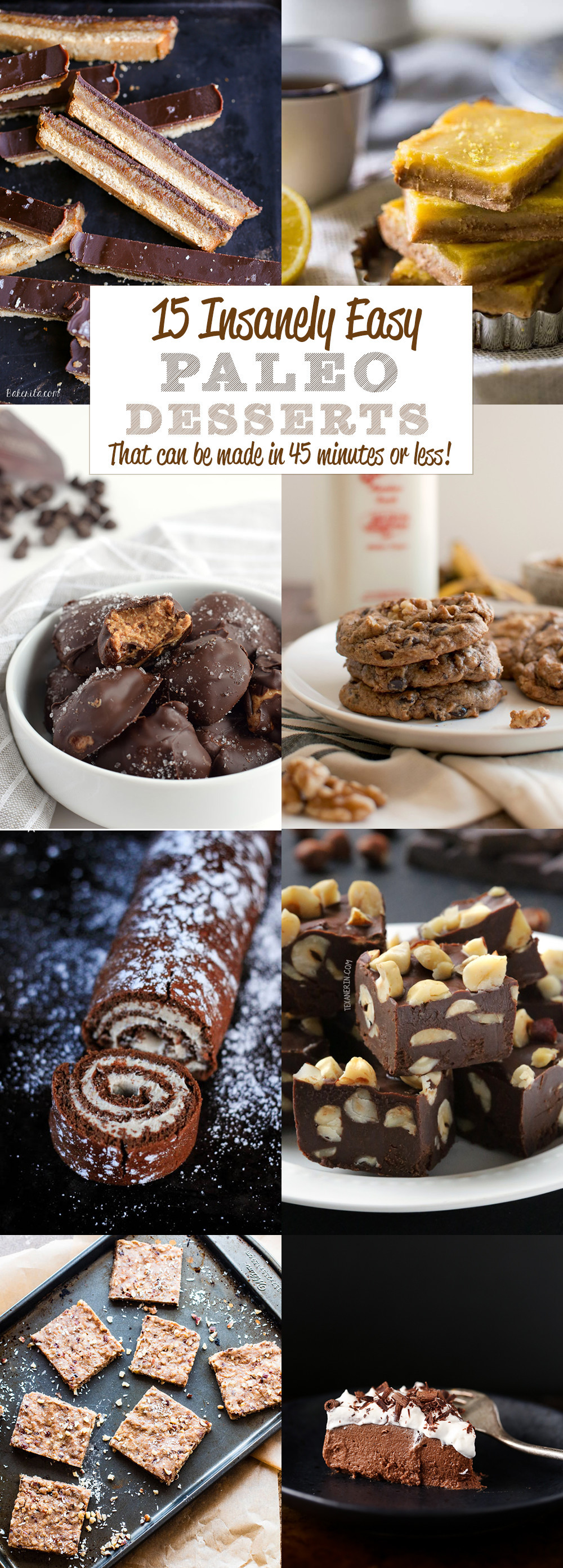 Best Paleo Desserts
 15 Insanely Easy Paleo Desserts I Am Gluten Free