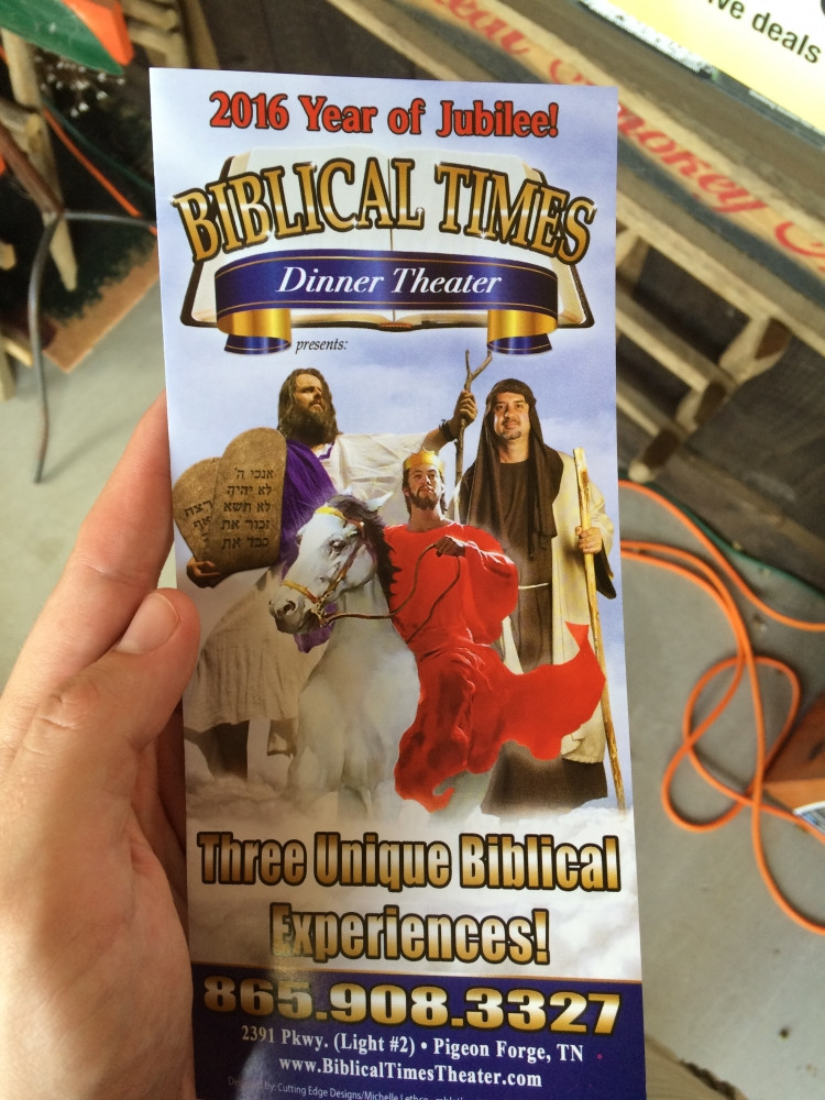 Biblical Times Dinner Theater
 Theme Park Review • TR NC to NYC Park Extravaganza