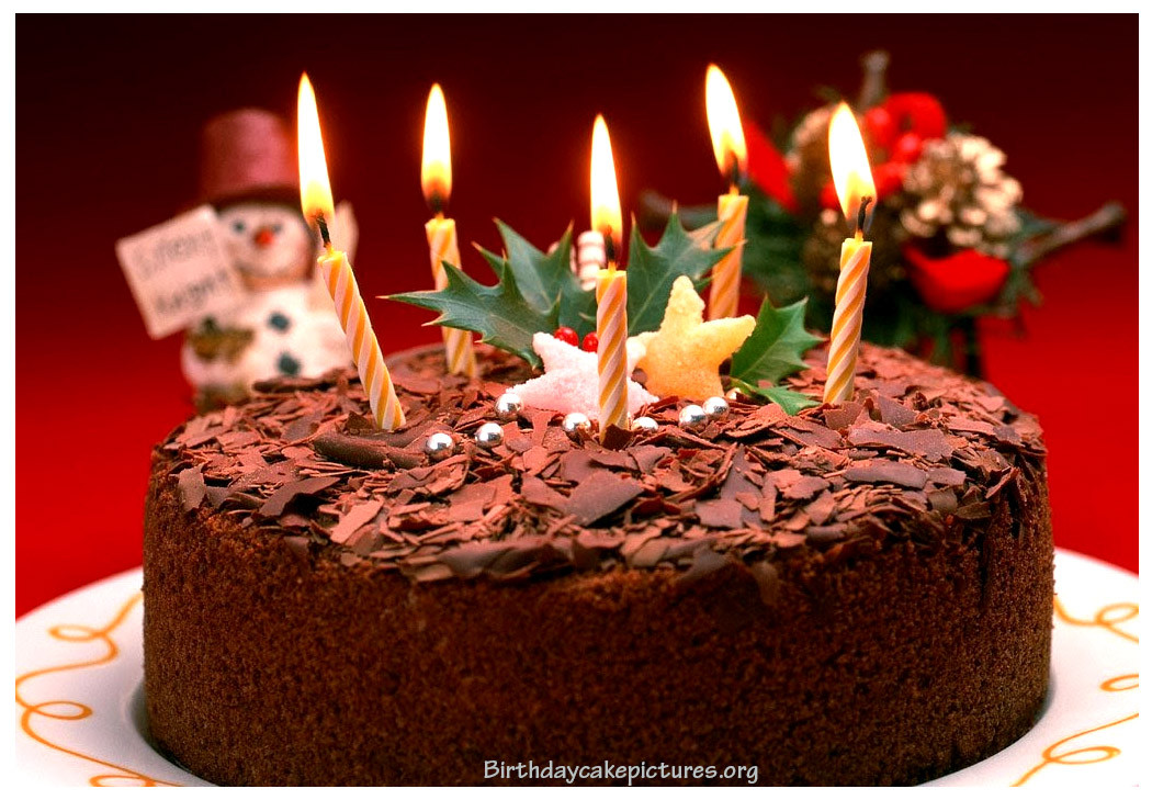 Birthday Cake Candles
 Chocolate Birthday Cake With Candles