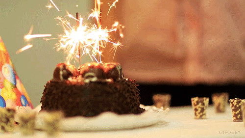Birthday Cake Gif
 Loop Animated GIF