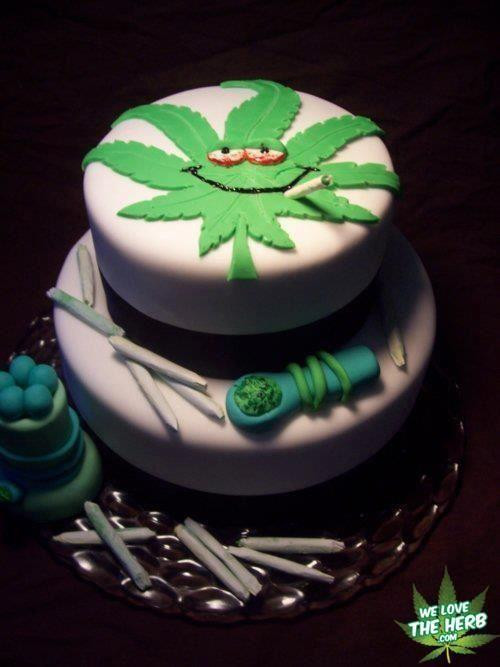 Birthday Cake Weed
 Weed Plant Birthday Cakes