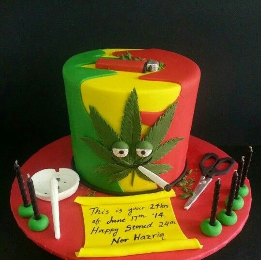 Birthday Cake Weed
 rasta birthday cake Ω Pinterest