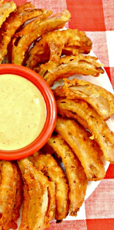 Bloomin Onion Sauce
 Bloomin ion Bites with eback Sauce