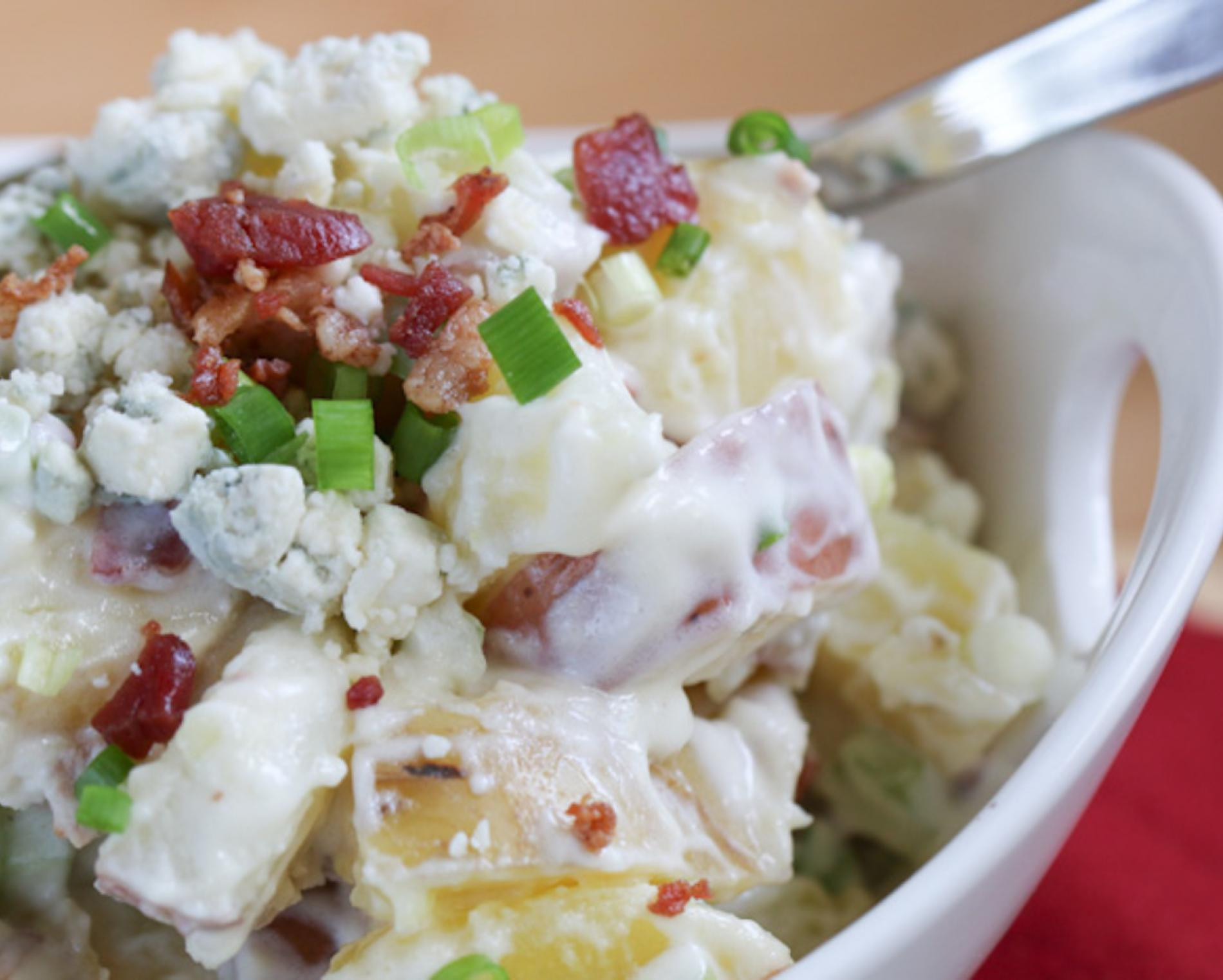 Blue Cheese Potato Salad
 Red White and Blue Cheese Potato Salad Recipe