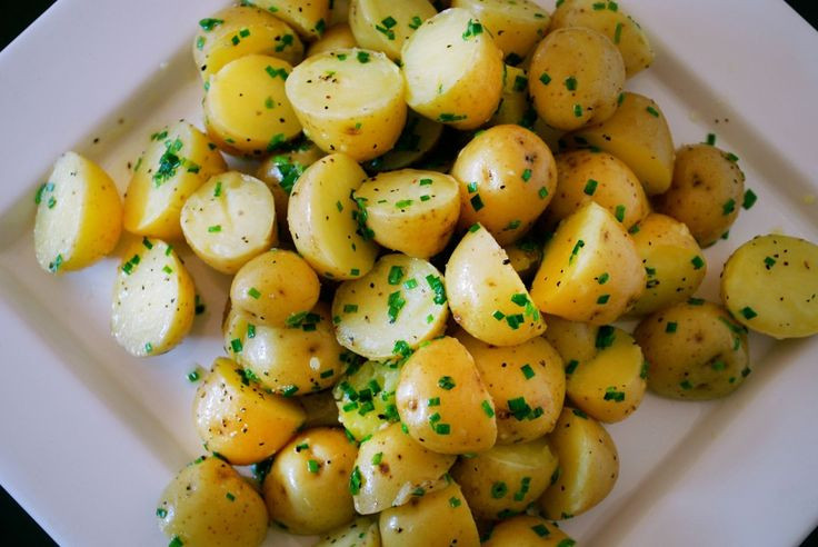 Boiled Potato Recipes
 Boiled Baby Potatoes with Chive Butter maincourse
