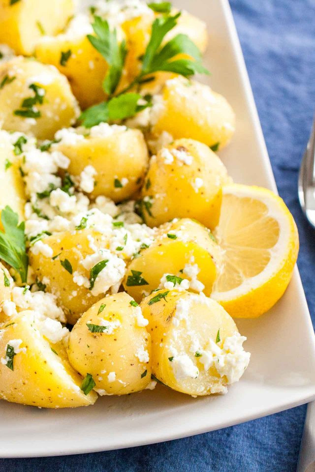 Boiled Potato Recipes
 Greek Style Boiled Potatoes New Potatoes with Feta Lemon