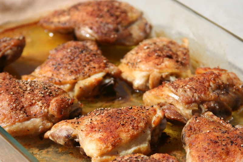 Bone In Chicken Thighs
 Baked Chicken Thighs