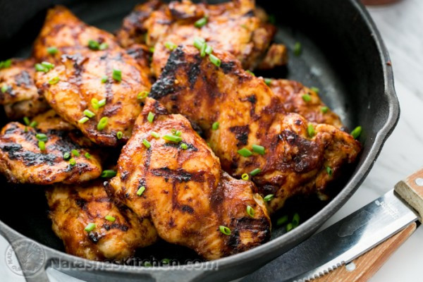 Boneless Chicken Thighs Recipes
 Juicy Barbecued Chicken Thighs Recipe NatashasKitchen