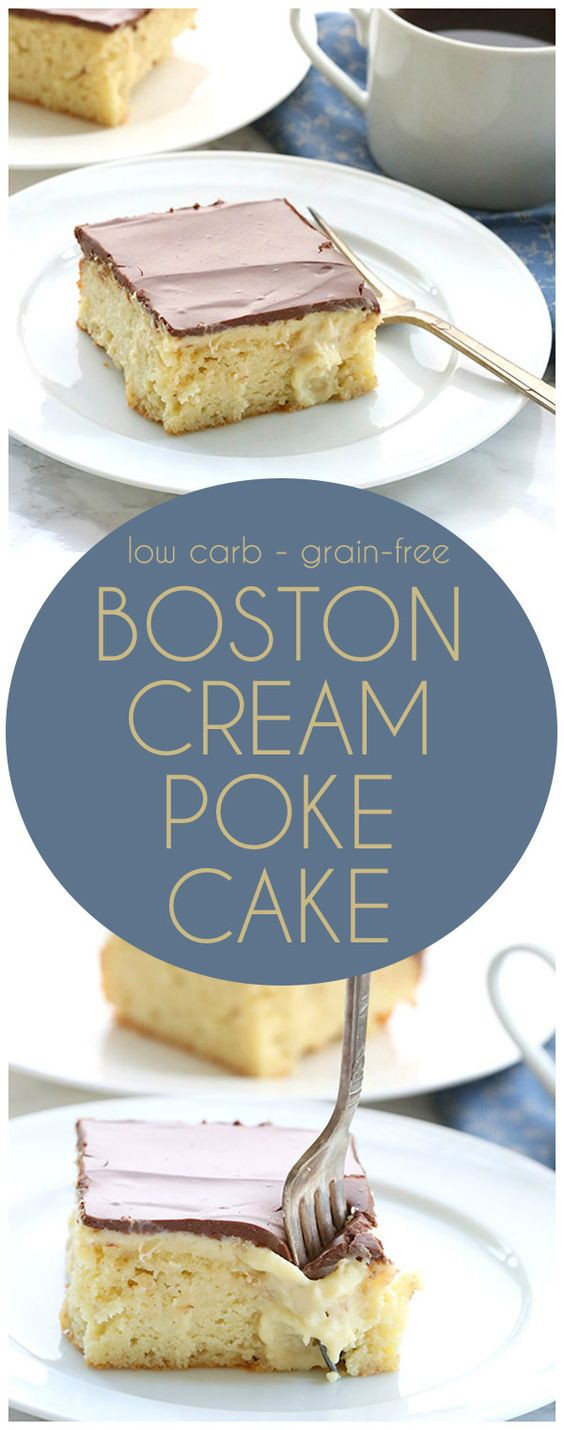 Boston Cream Pie Poke Cake
 Boston Cream Poke Cake