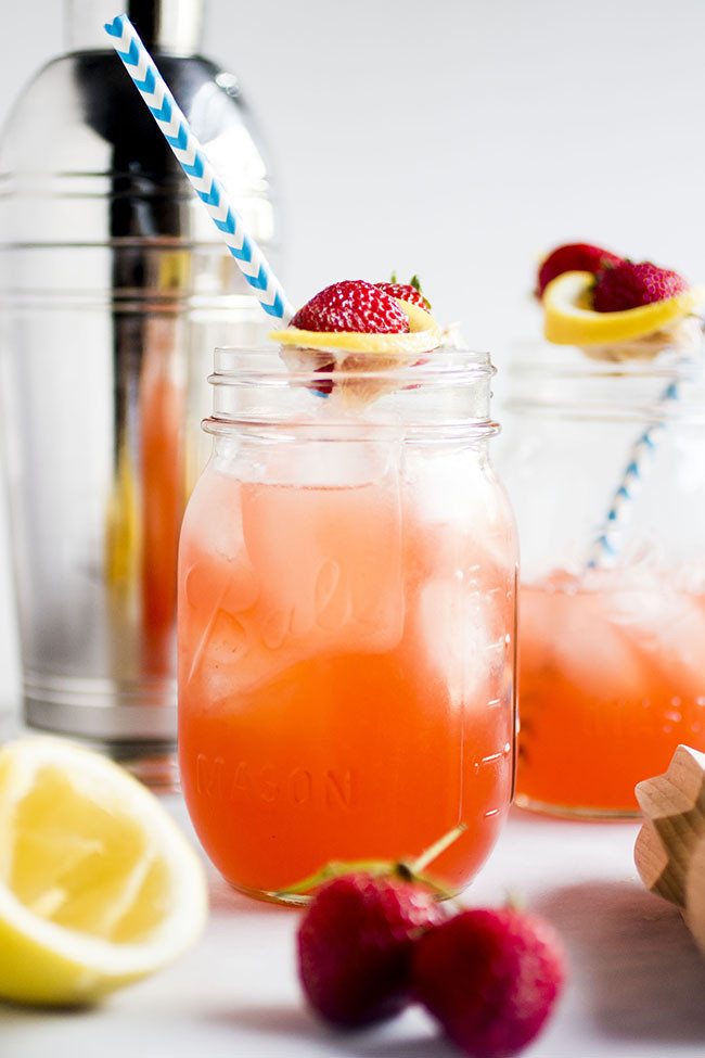 Bourbon Mixed Drinks
 Strawberry Whiskey Lemonade