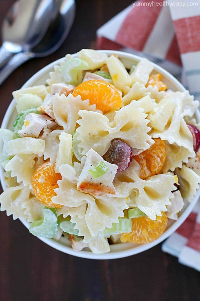 Bowtie Pasta Salad
 Tropical Chicken Bowtie Pasta Salad Yummy Healthy Easy