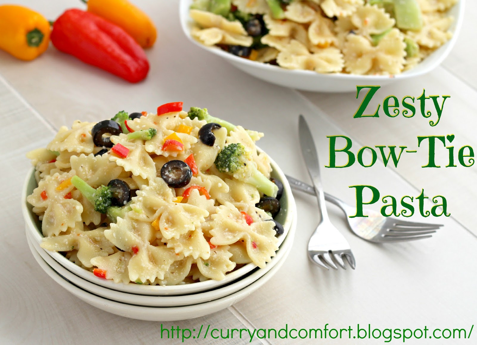 Bowtie Pasta Salad
 Kitchen Simmer Zesty Bow Tie Pasta Salad