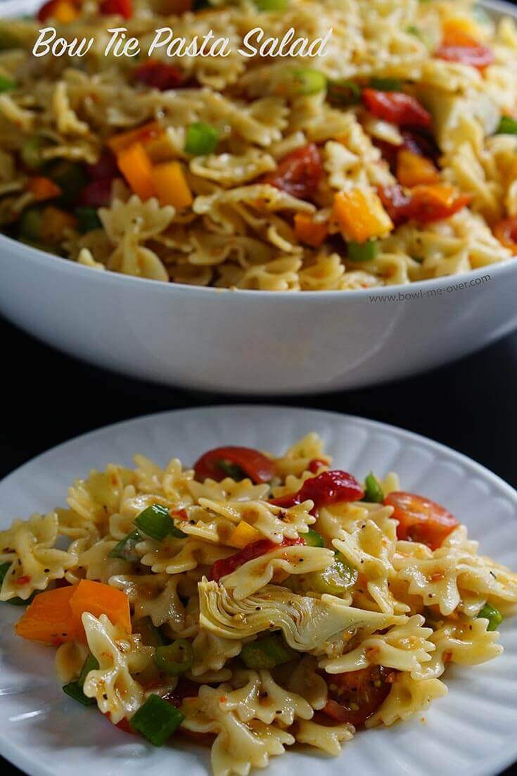 Bowtie Pasta Salad
 Bow Tie Pasta Salad Recipe Bowl Me Over