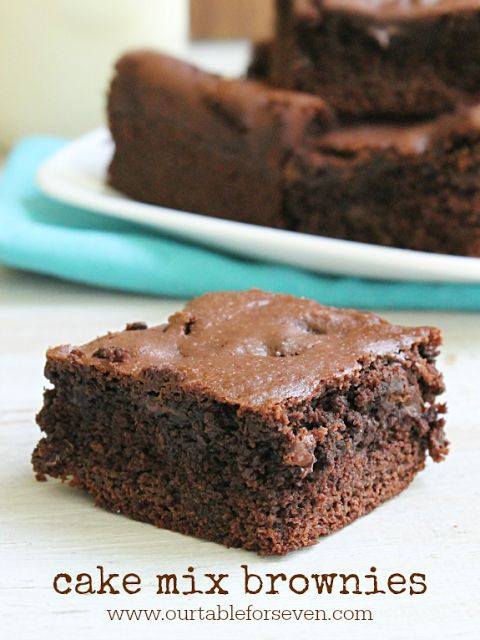 Box Chocolate Cake Mix Recipes
 17 Best ideas about Brownies From Cake Mix on Pinterest