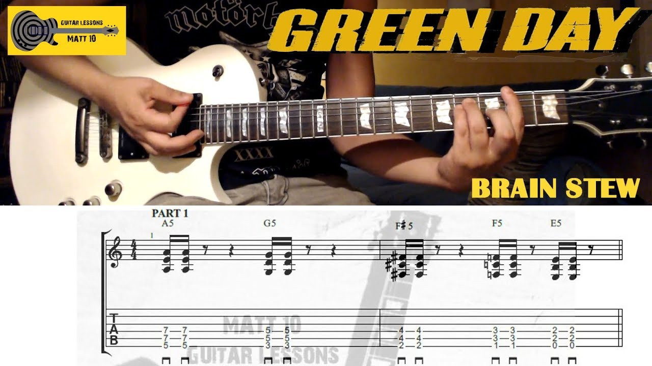 Brain Stew Chords
 Brain Stew Green Day GUITAR TAB and CHORDS EASY ROCK