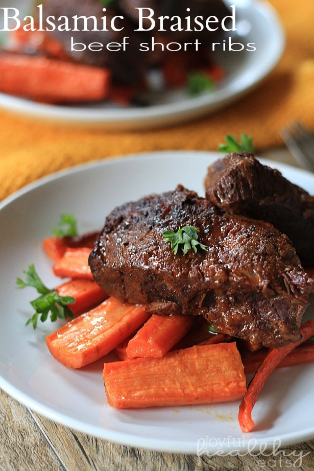 Braised Beef Short Ribs Recipe
 braised balsamic short ribs