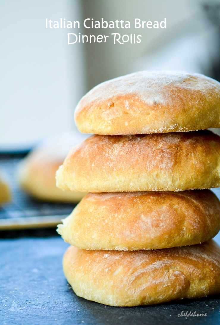 Bread Roll Recipe
 Italian Ciabatta Bread Rolls Recipe