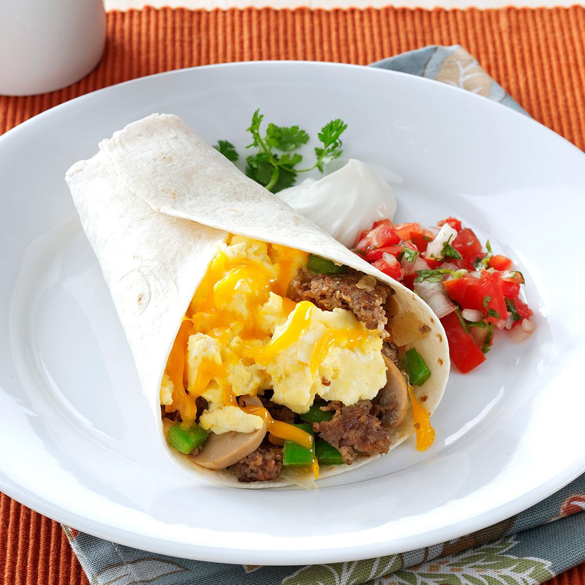 Breakfast Burrito Recipe Easy
 Sausage Breakfast Burritos Recipe