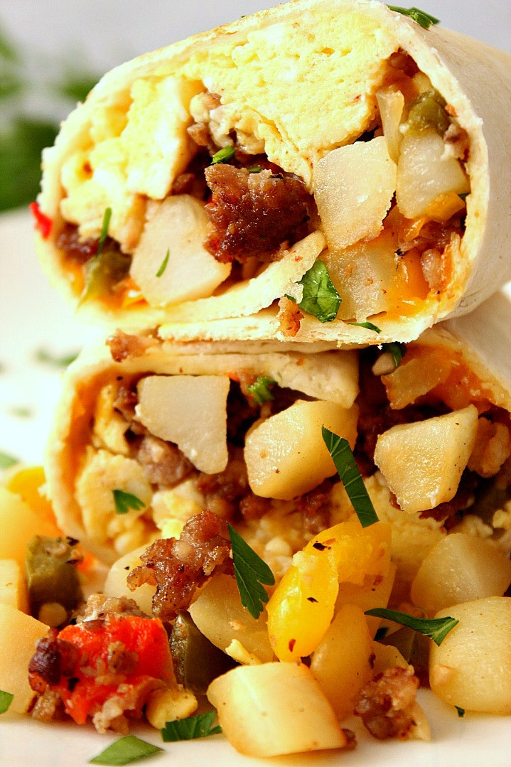 Breakfast Burritos Recipes
 Freezer Breakfast Burritos Recipe Crunchy Creamy Sweet