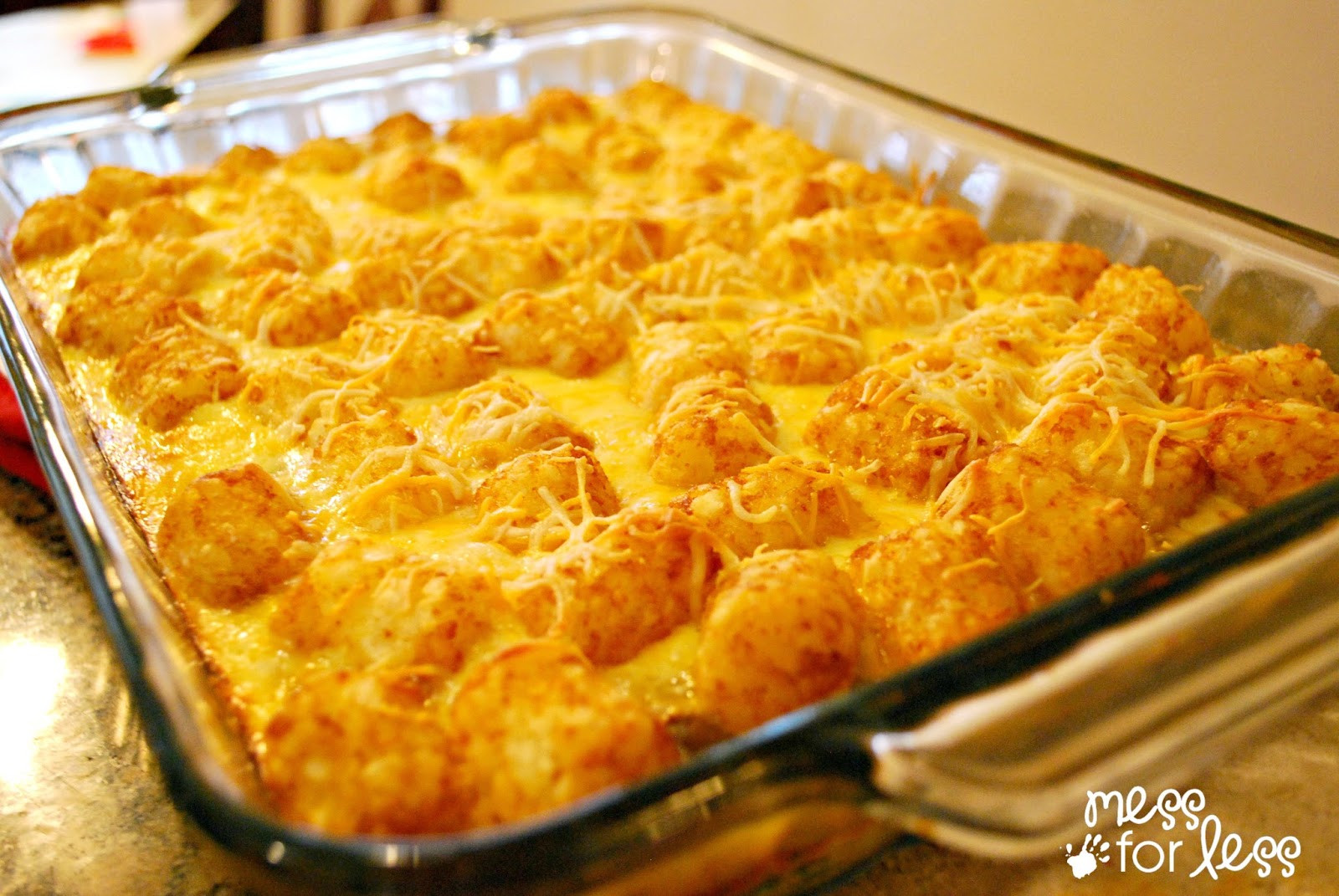 Breakfast Casserole With Tater Tots
 Tater Tot Casserole Food Fun Friday Mess for Less