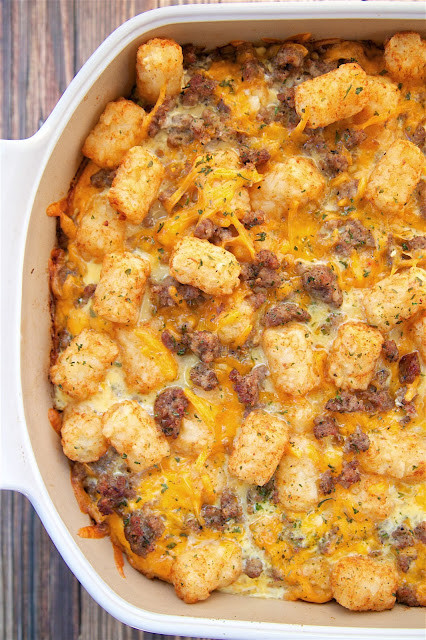 Breakfast Casserole With Tater Tots
 Tater Tot Sausage Breakfast Casserole