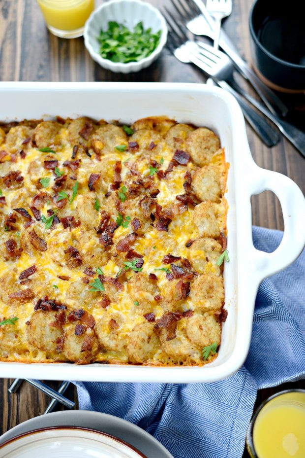 Breakfast Casserole With Tater Tots
 Simply Scratch Tater Tot Breakfast Casserole Simply Scratch