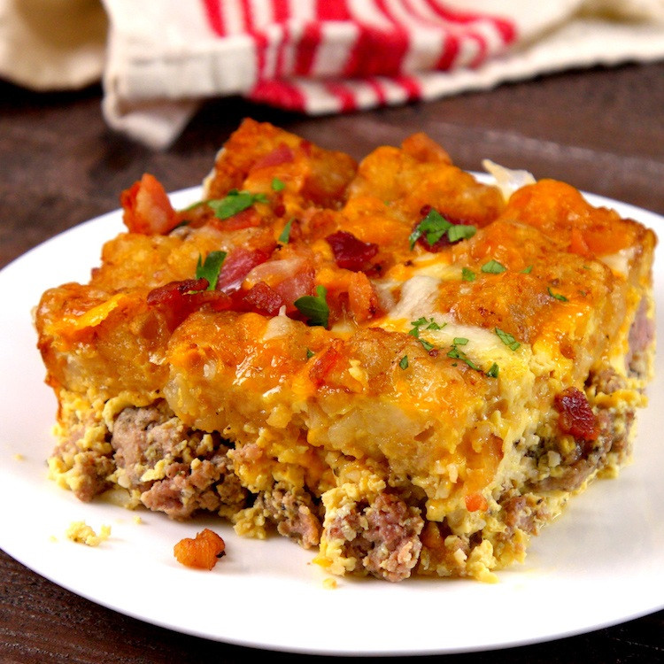 Breakfast Casserole With Tater Tots
 Tater Tot Breakfast Casserole Recipe & Video