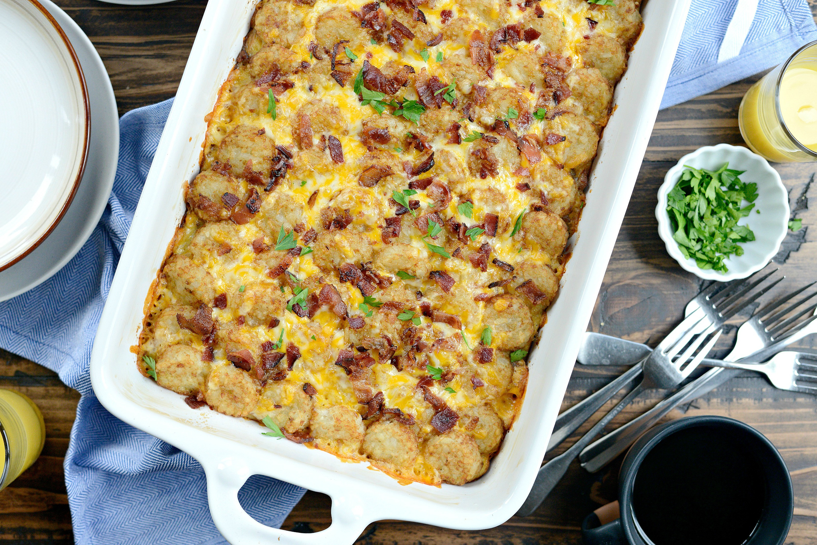 Breakfast Casserole With Tater Tots
 Simply Scratch Tater Tot Breakfast Casserole Simply Scratch