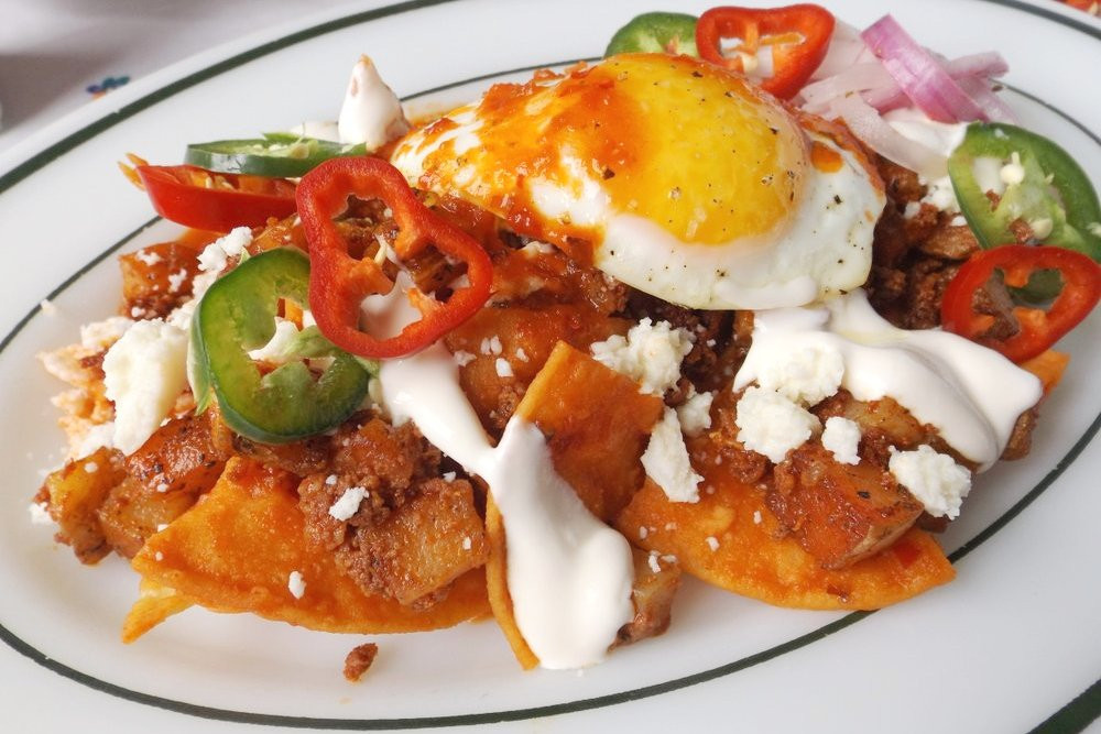 Breakfast Chilaquiles Recipe
 Mexican Breakfast Chilaquiles Recipe with Eggs and Chorizo