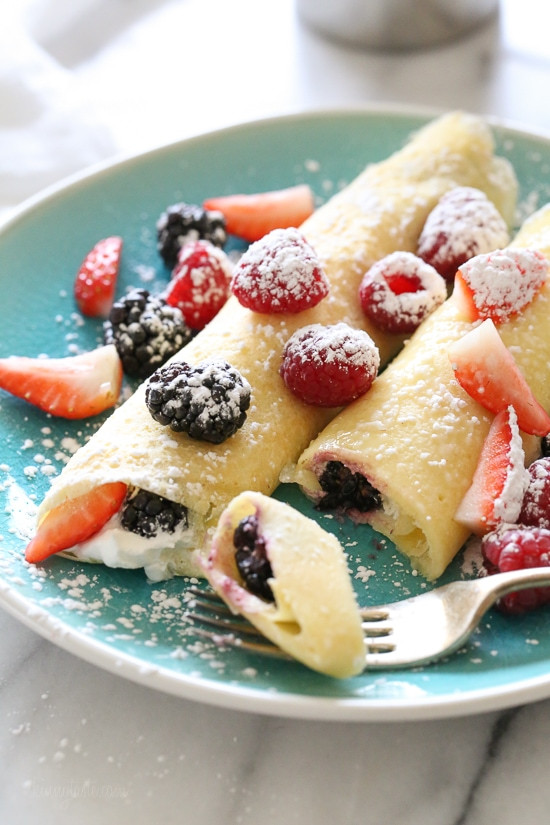 Breakfast Crepe Recipe
 Czech Crepe Recipe with Berries and Cream