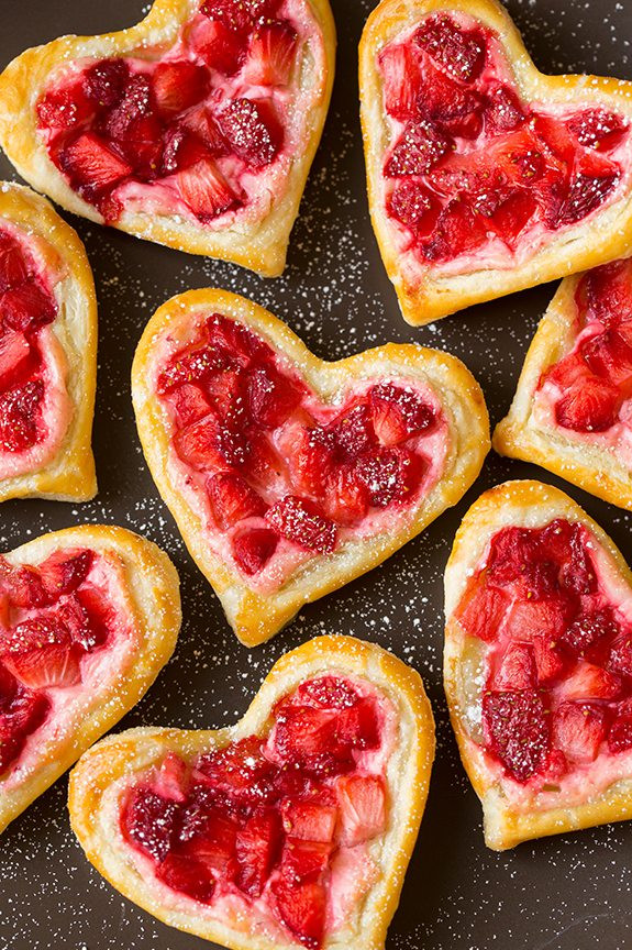 Breakfast Pastries Recipes
 Heart Shaped Strawberry Cream Cheese Breakfast Pastries
