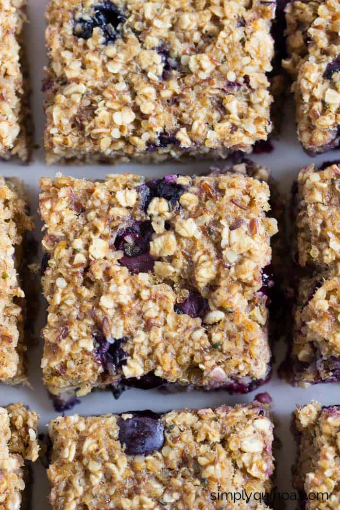 Breakfast Quinoa Recipes
 Blueberry Quinoa Breakfast Bars Simply Quinoa