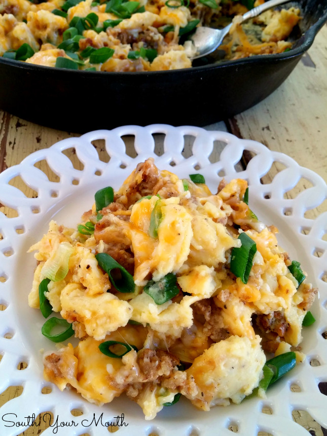 Breakfast Recipes With Sausage And Eggs
 South Your Mouth Sausage Breakfast Scramble Low Carb