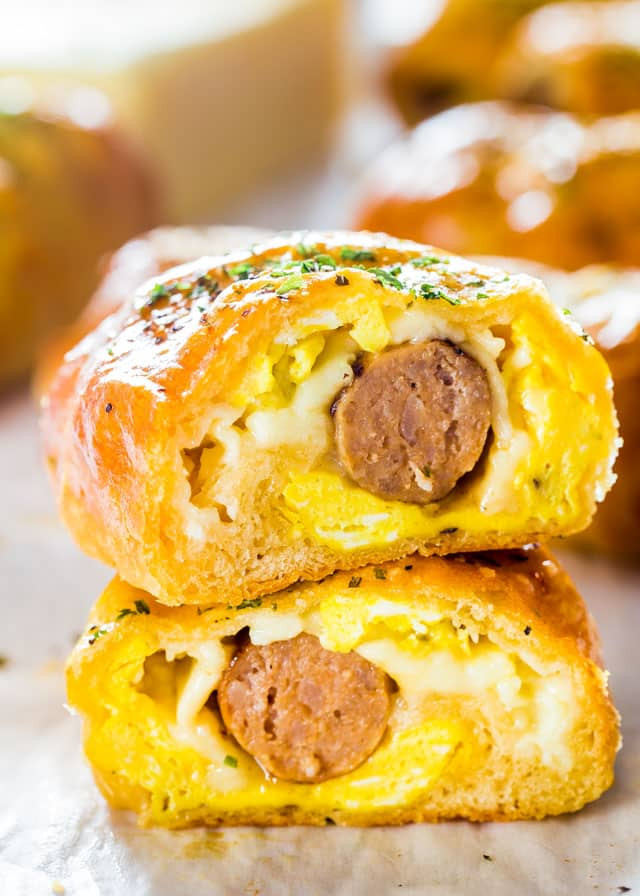 Breakfast Recipes With Sausage And Eggs
 Sausage and Egg Breakfast Rolls Jo Cooks