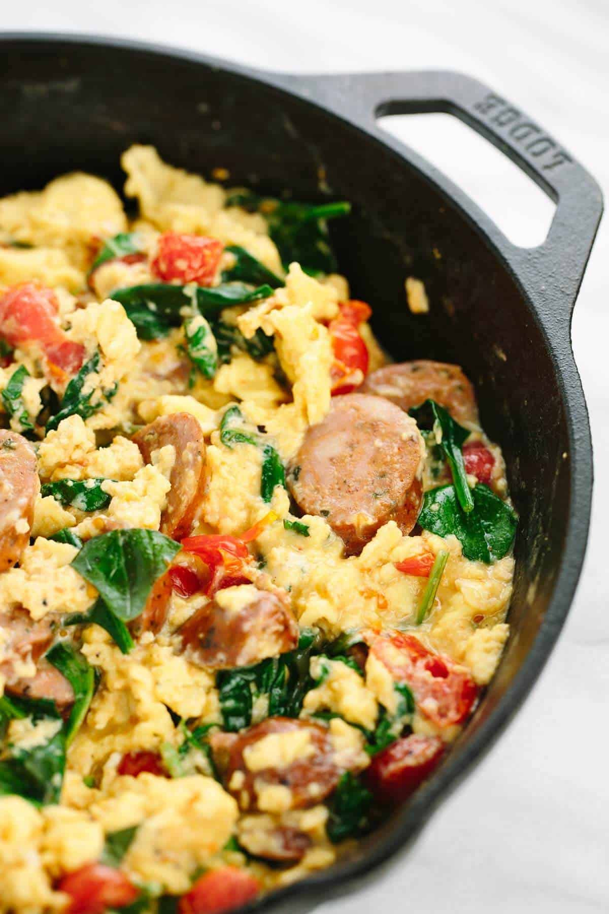 Breakfast Recipes With Sausage And Eggs
 Breakfast Scramble Recipe with Italian Sausage Jessica Gavin