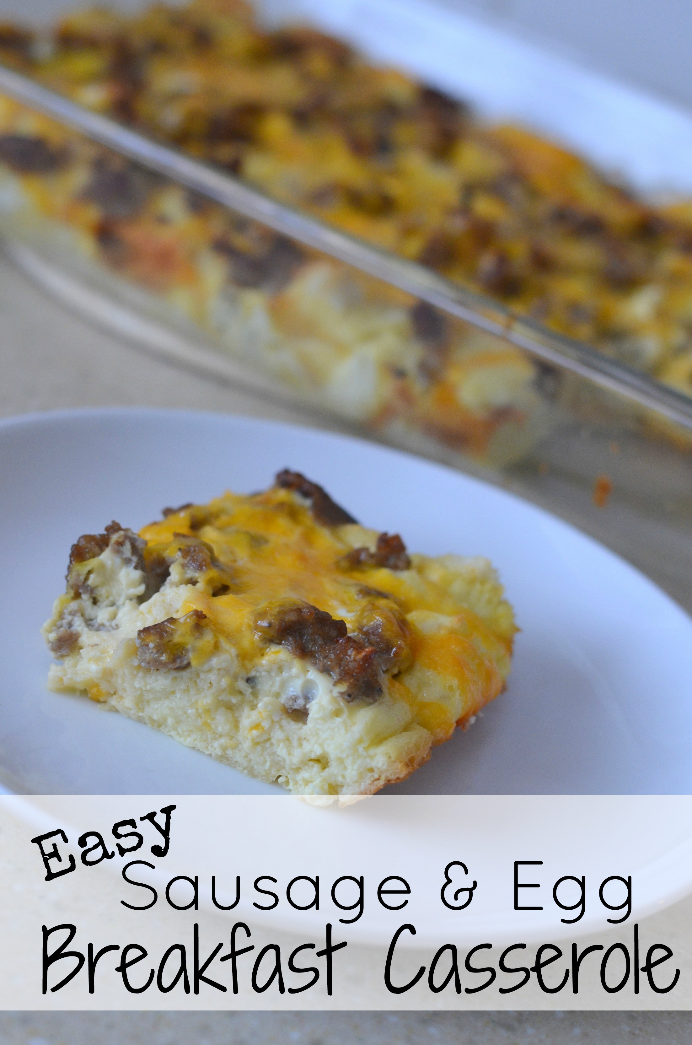 Breakfast Recipes With Sausage And Eggs
 Easy Sausage and Egg Breakfast Casserole Recipe