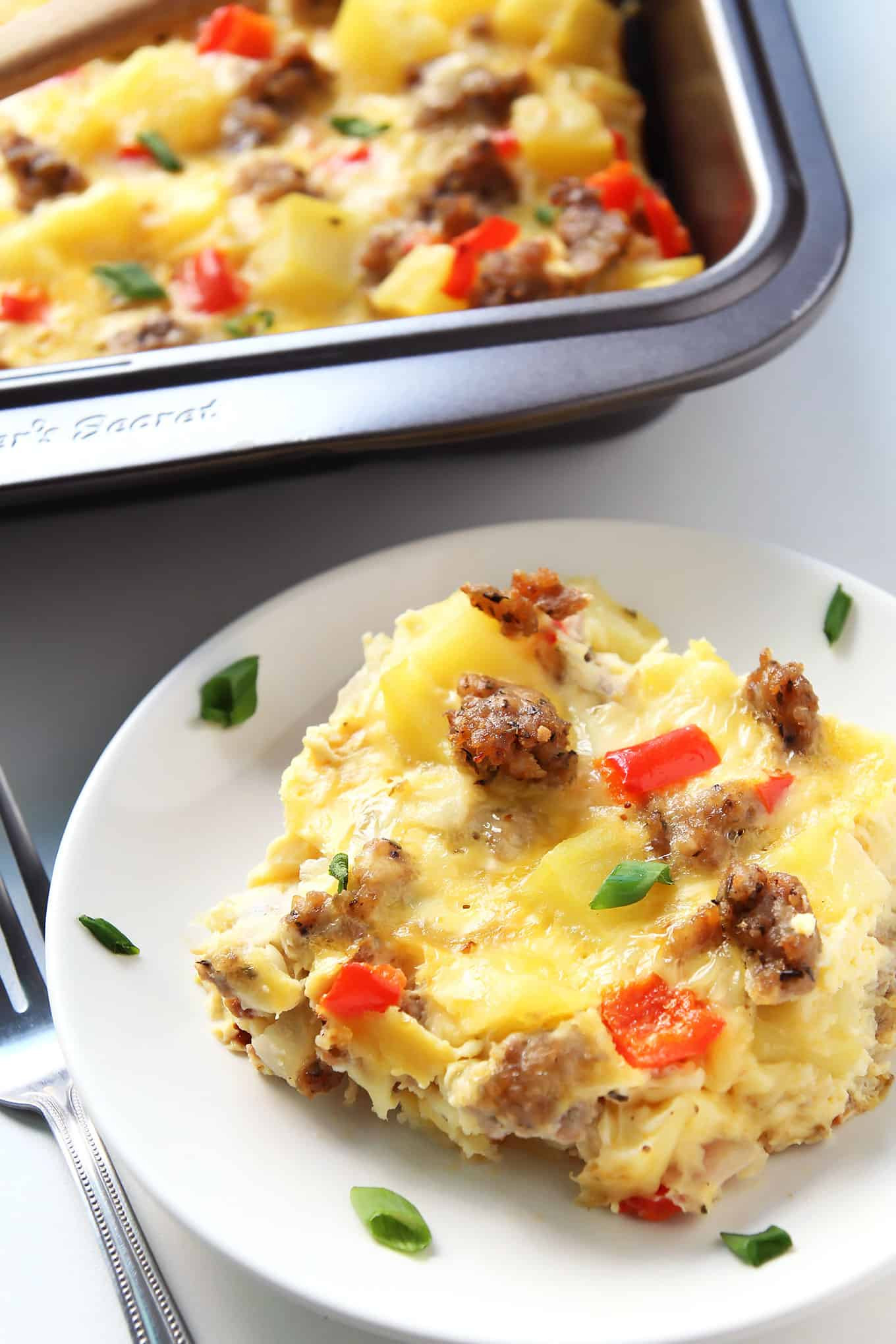 Breakfast Recipes With Sausage And Eggs
 Breakfast Casserole with Eggs Potatoes and Sausage