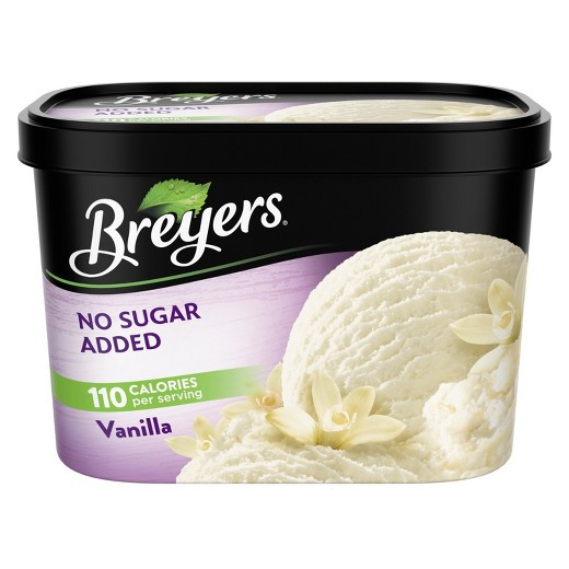 Breyers Frozen Dairy Dessert
 Breyers No Sugar Added Vanilla Frozen Dairy Dessert 48 oz