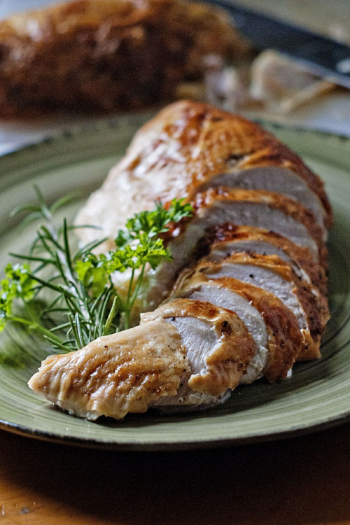 Brine A Turkey Breast
 Brined and Roasted Turkey Breast